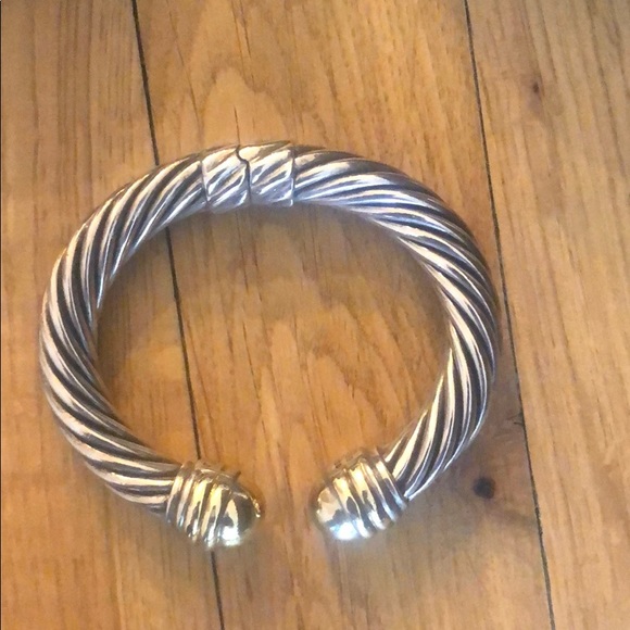 David Yurman Sterling Silver 14k Gold Dome - Picture 3 of 6